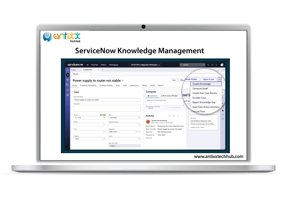 ServiceNow Knowledge Management consultancy